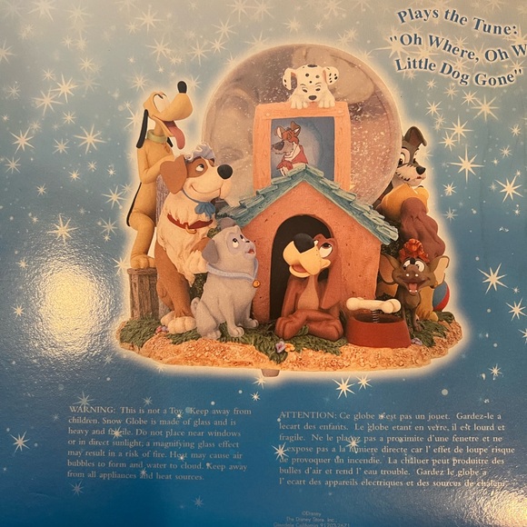 Vintage Disney dogs music box globe - Picture 9 of 9